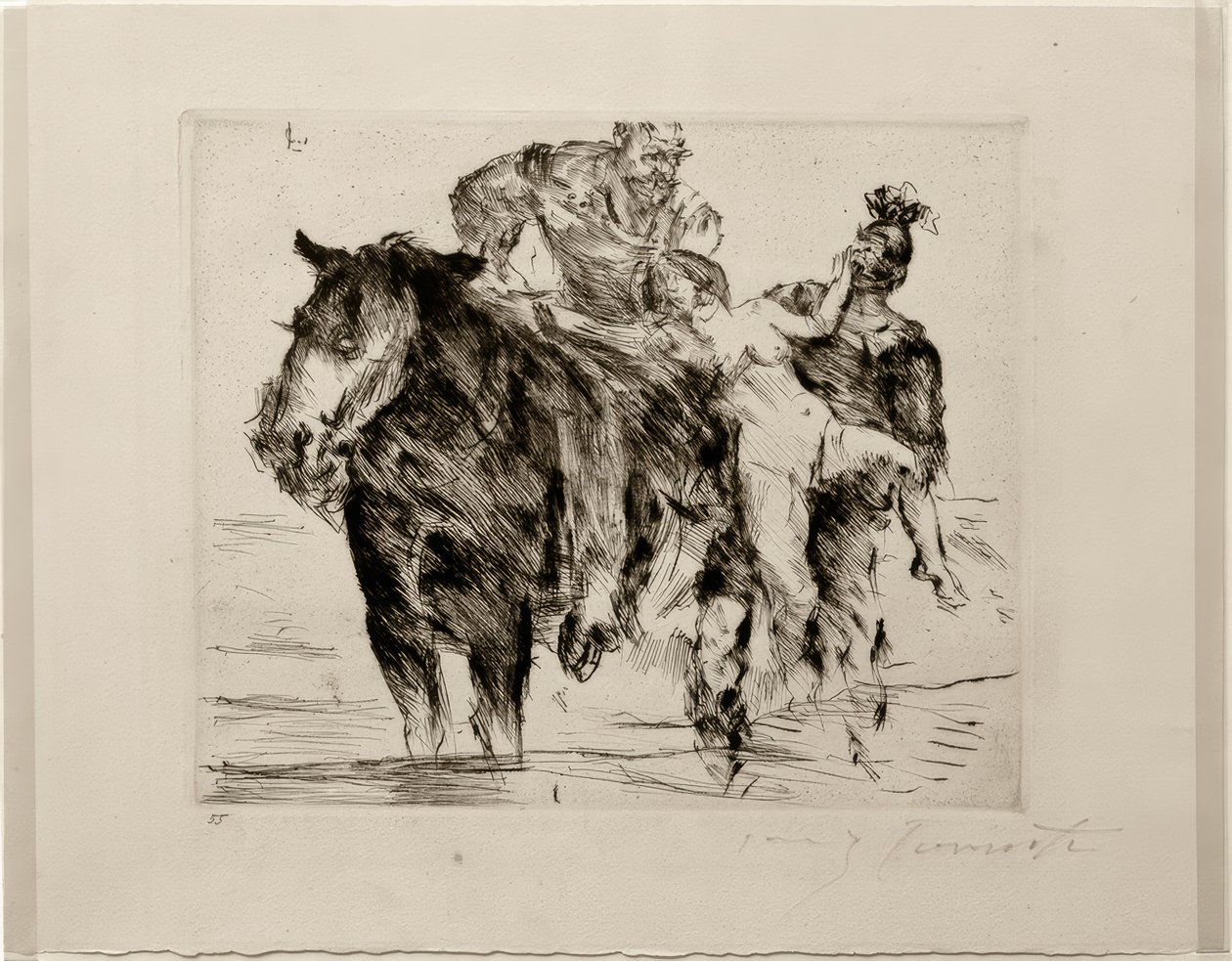 Napad na kobietę autorstwa Lovis Corinth