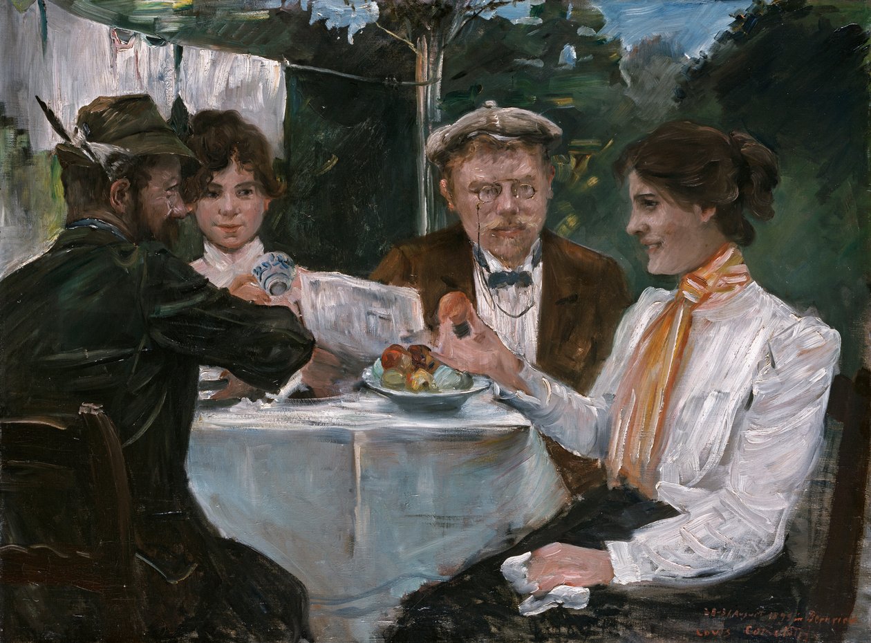 Śniadanie w ogrodzie Maxa Halbego autorstwa Lovis Corinth