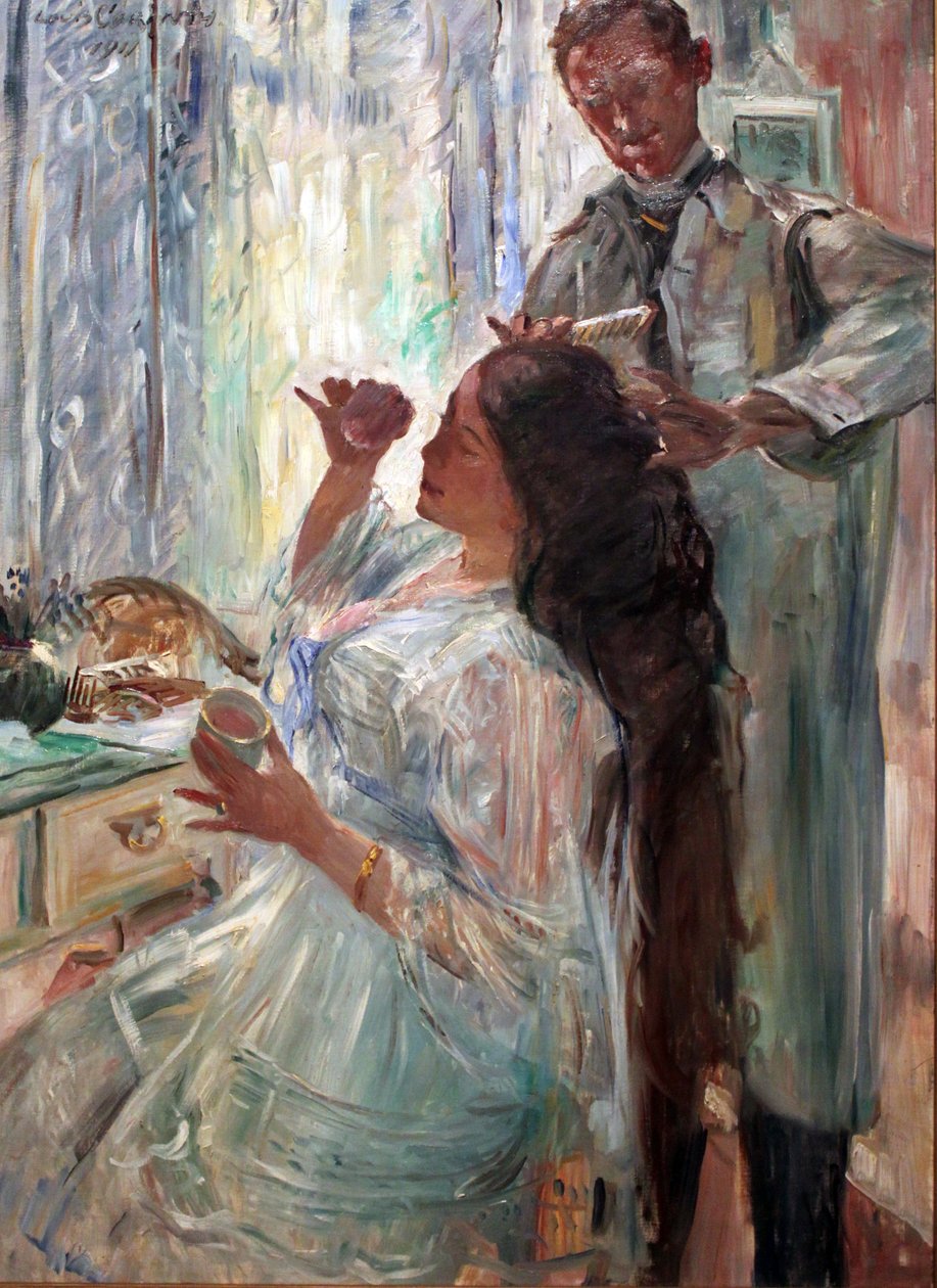 Niemiecki: Am Putztisch Charlotte Corinth przy toaletce autorstwa Lovis Corinth