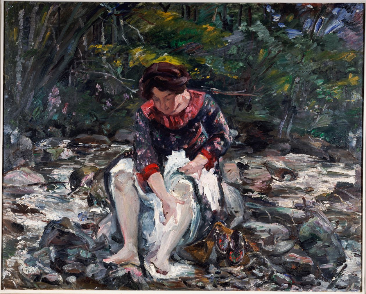 Dziewczyna w potoku, 1913 autorstwa Lovis Corinth
