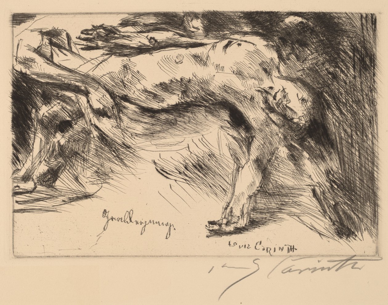 Grablegung (pogrzeb) autorstwa Lovis Corinth