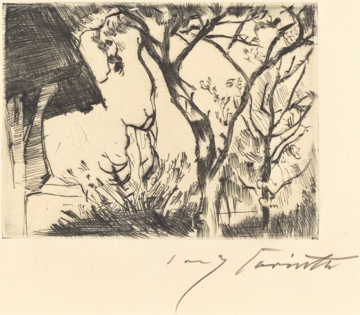 Hausecke (róg domu) autorstwa Lovis Corinth