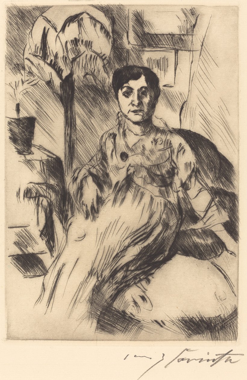 Wnętrze z kobietą Wnętrze z kobietą, 1917. autorstwa Lovis Corinth