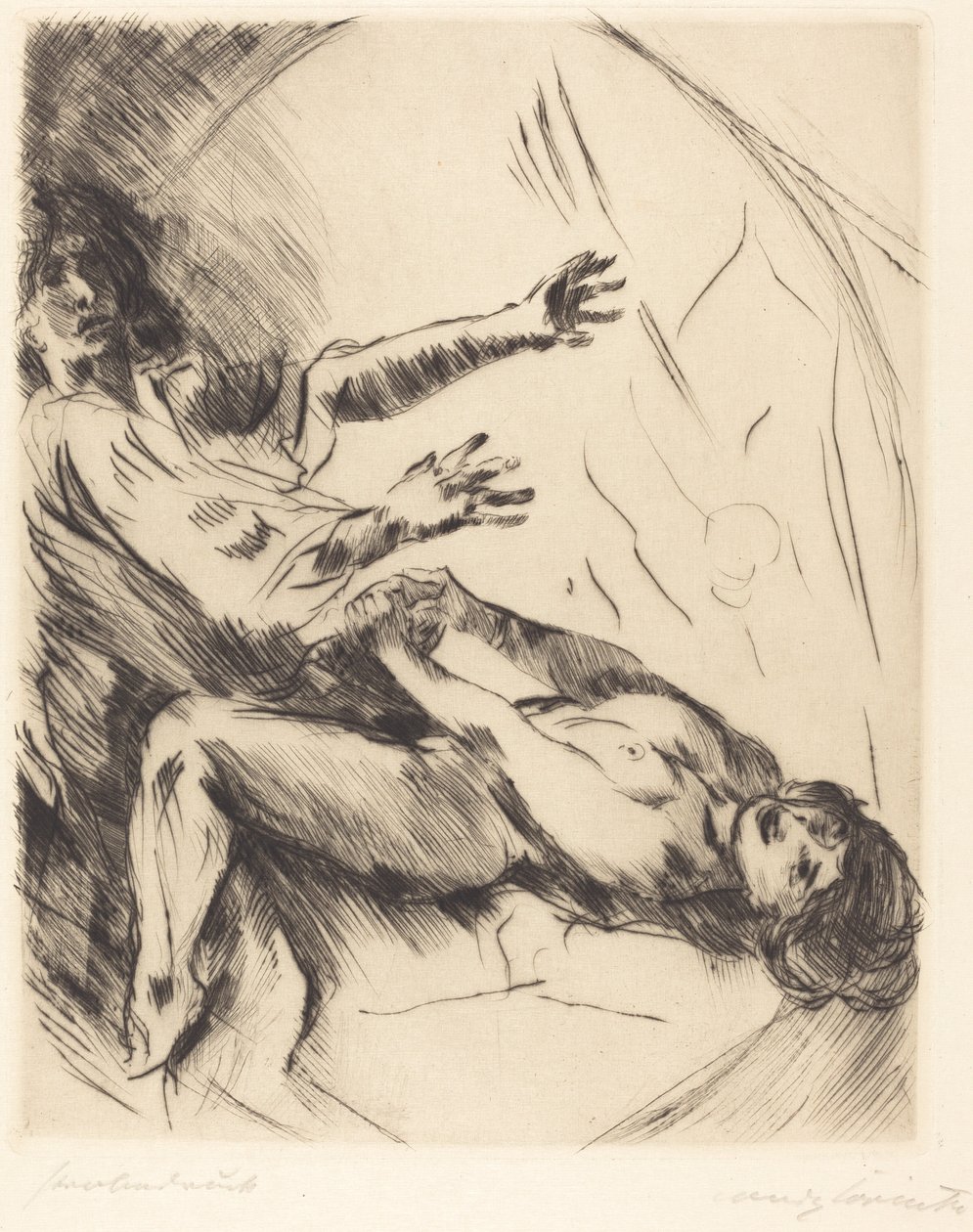 Joseph und Potifars Weib I Józef i żona Potyfara I, 1914. autorstwa Lovis Corinth