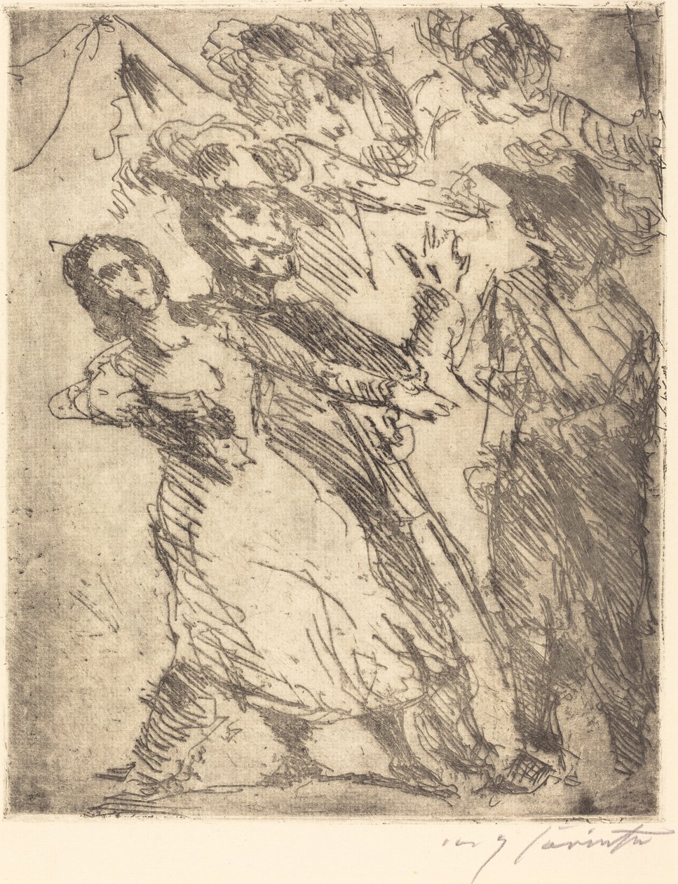 Kawalerowie z kobietą autorstwa Lovis Corinth