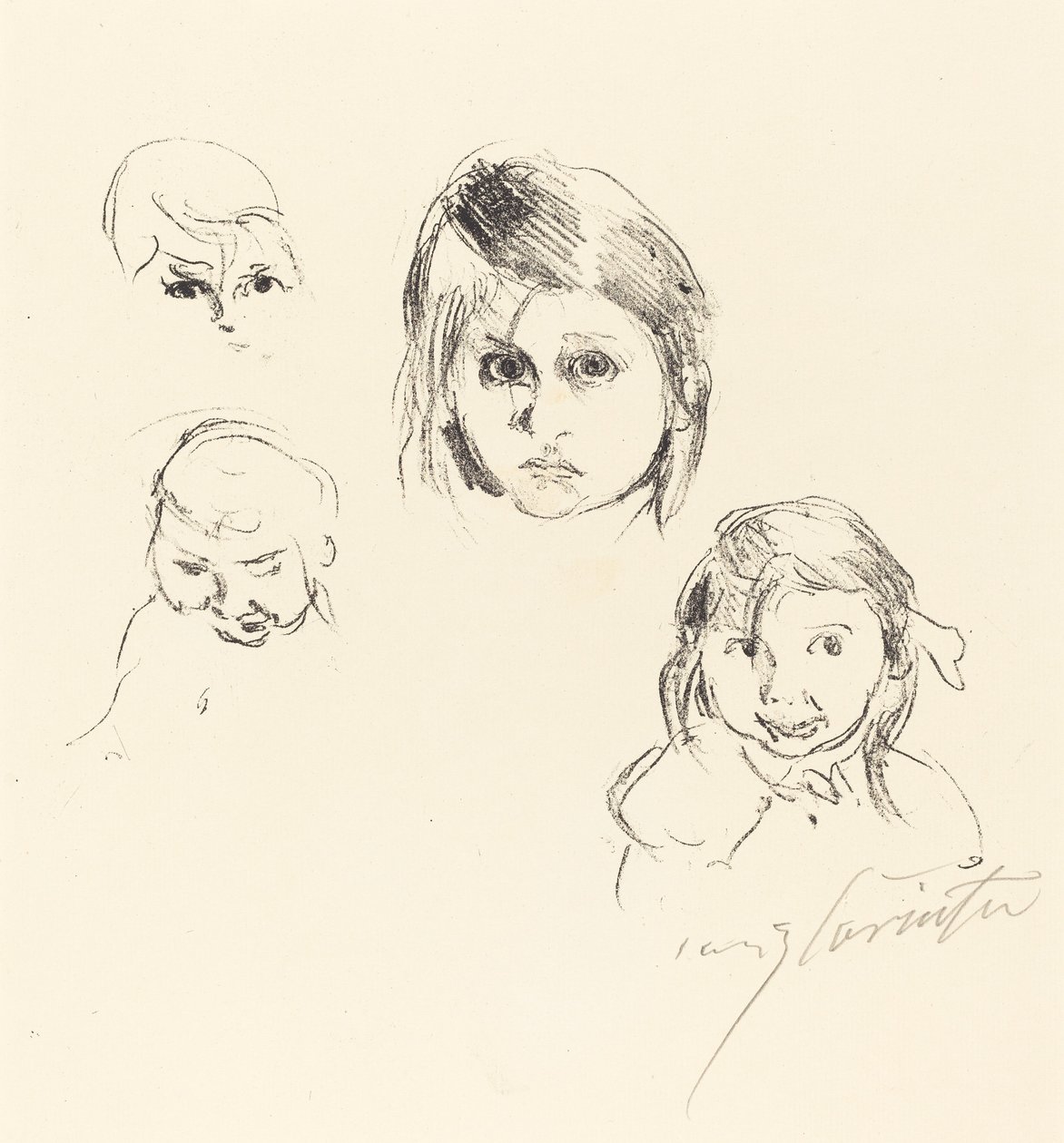 Kinderköpfe (Opiekunowie Dzieci) autorstwa Lovis Corinth