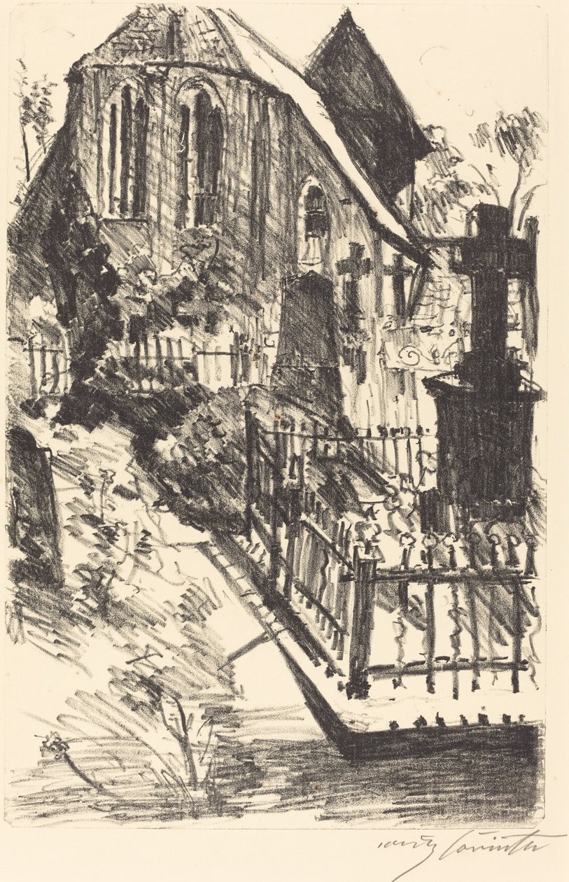 Kirchhof (Cmentarz) autorstwa Lovis Corinth