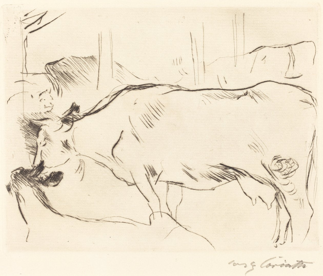 Obora dla krów II Obora dla krów II, 1914. autorstwa Lovis Corinth