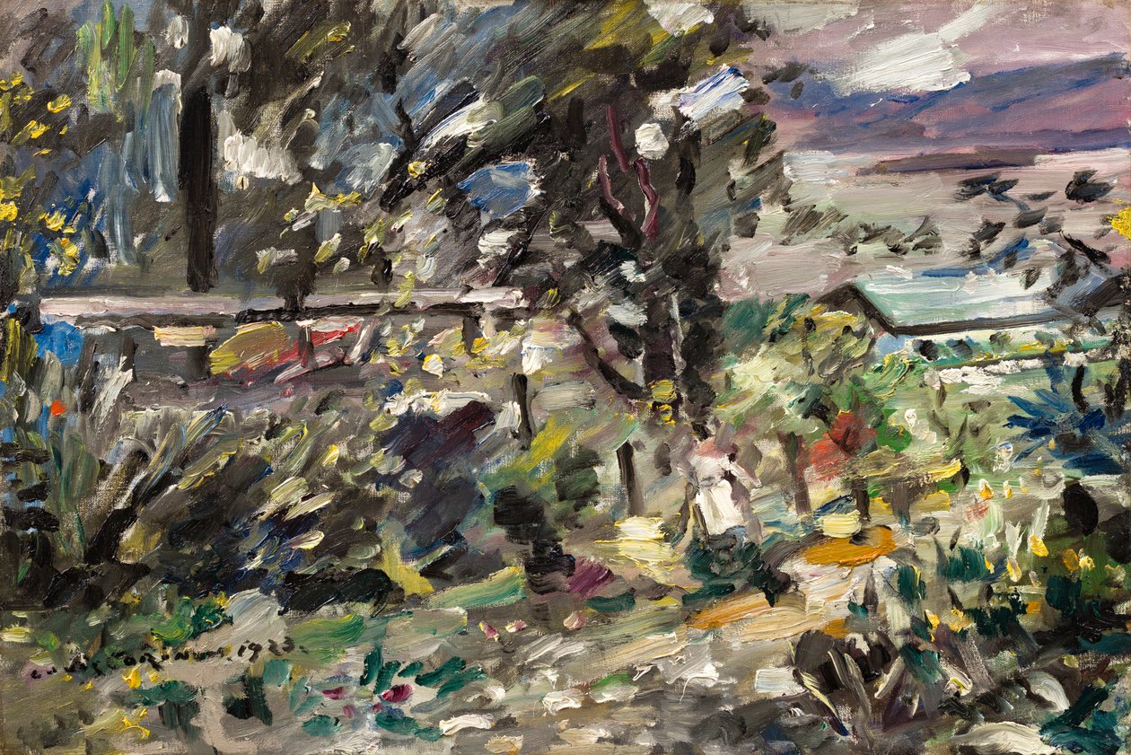 Jezioro Walchen, srebrna ścieżka autorstwa Lovis Corinth