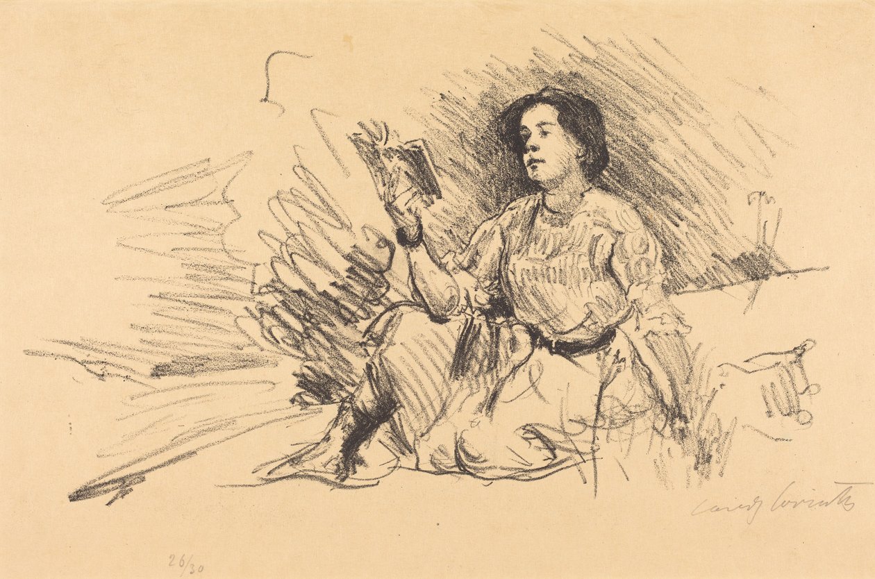 Czytająca dziewczyna autorstwa Lovis Corinth