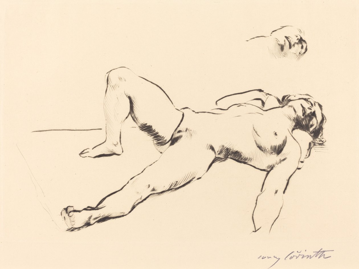 Półleżący akt kobiecy II autorstwa Lovis Corinth