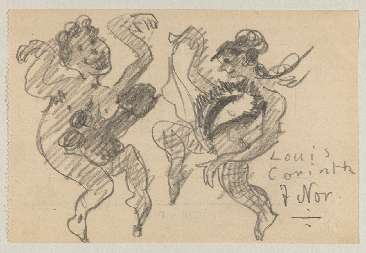 Lovis Corinth i Carl Strathmann autorstwa Lovis Corinth