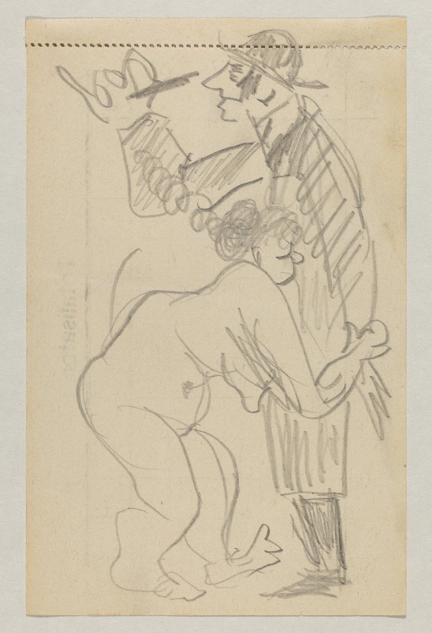 Lovis Corinth i Carl Strathmann autorstwa Lovis Corinth