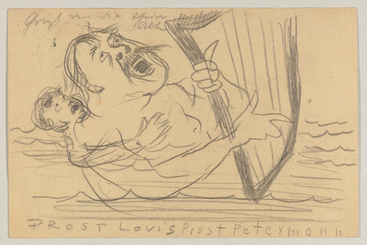 Lovis Corinth do Carla Strathmanna: pocztówka, data stempla pocztowego 18 lipca 1903 autorstwa Lovis Corinth