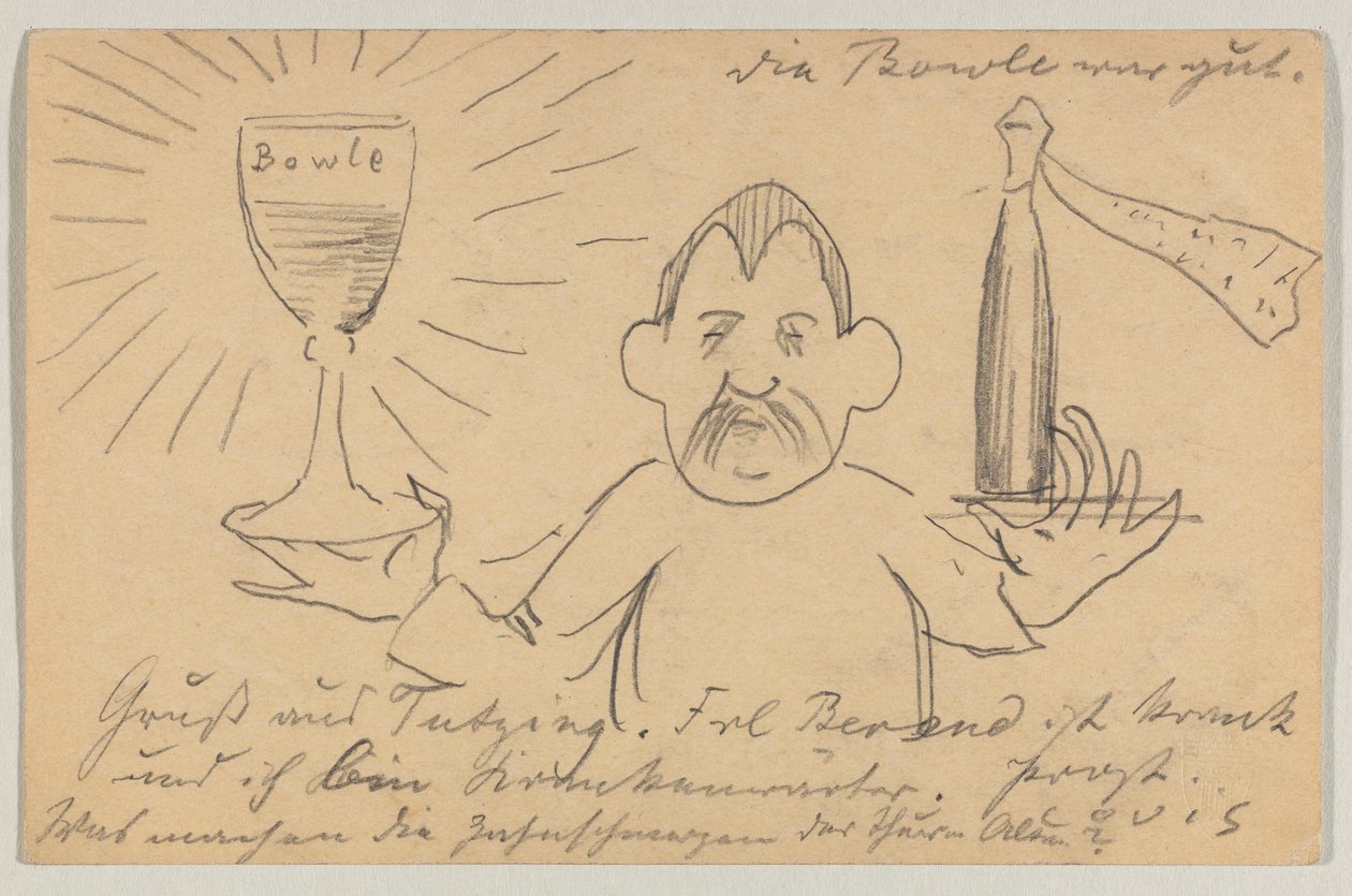 Lovis Corinth do Carla Strathmanna: pocztówka, data stempla pocztowego 22 września 1902 r. autorstwa Lovis Corinth