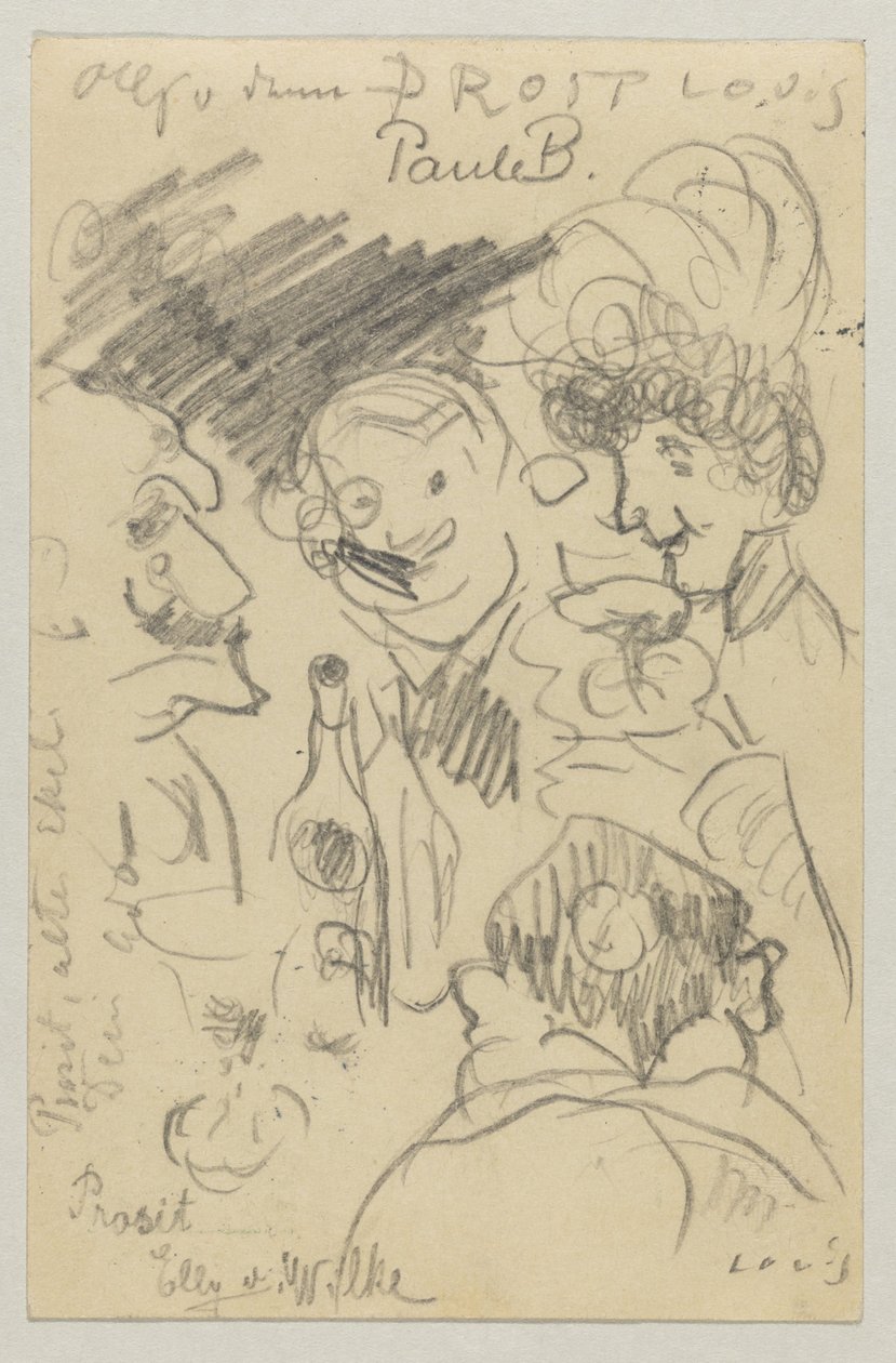 Lovis Corinth do Carla Strathmanna: pocztówka, data stempla pocztowego 23 września 1905 autorstwa Lovis Corinth
