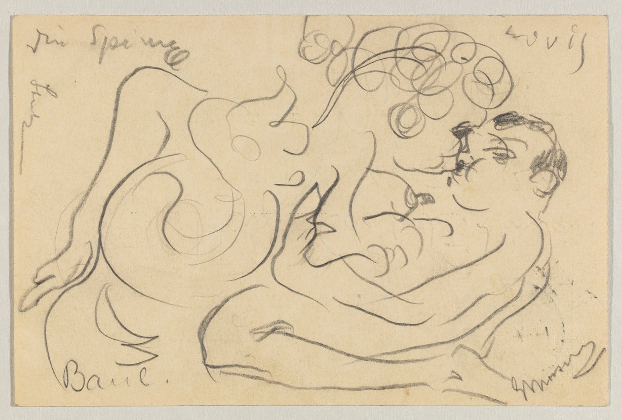 Lovis Corinth do Carla Strathmanna: pocztówka, data stempla pocztowego 25 marca 1908 autorstwa Lovis Corinth