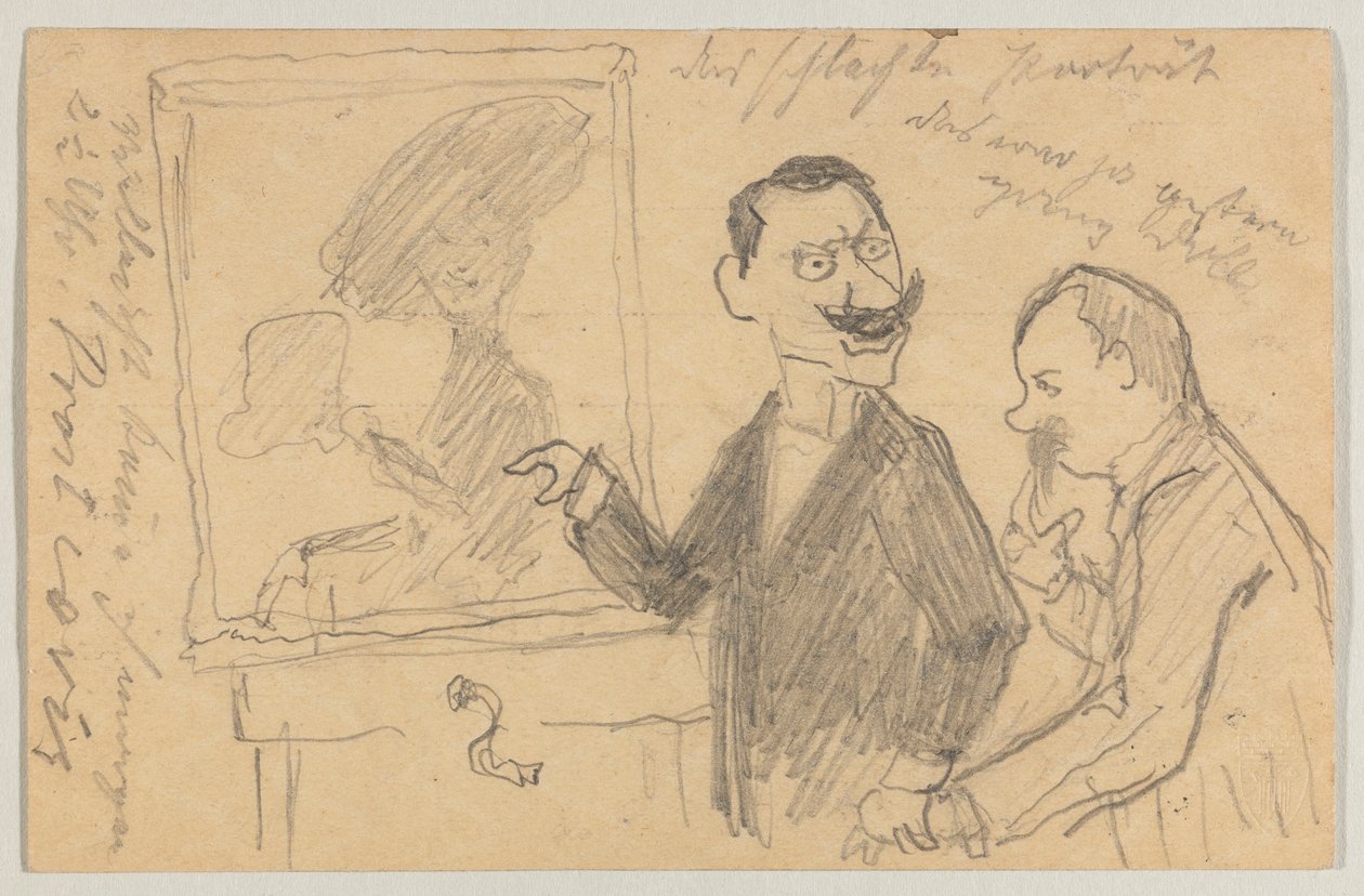 Lovis Corinth do Carla Strathmanna: pocztówka, data stempla pocztowego 27 maja 1901 autorstwa Lovis Corinth