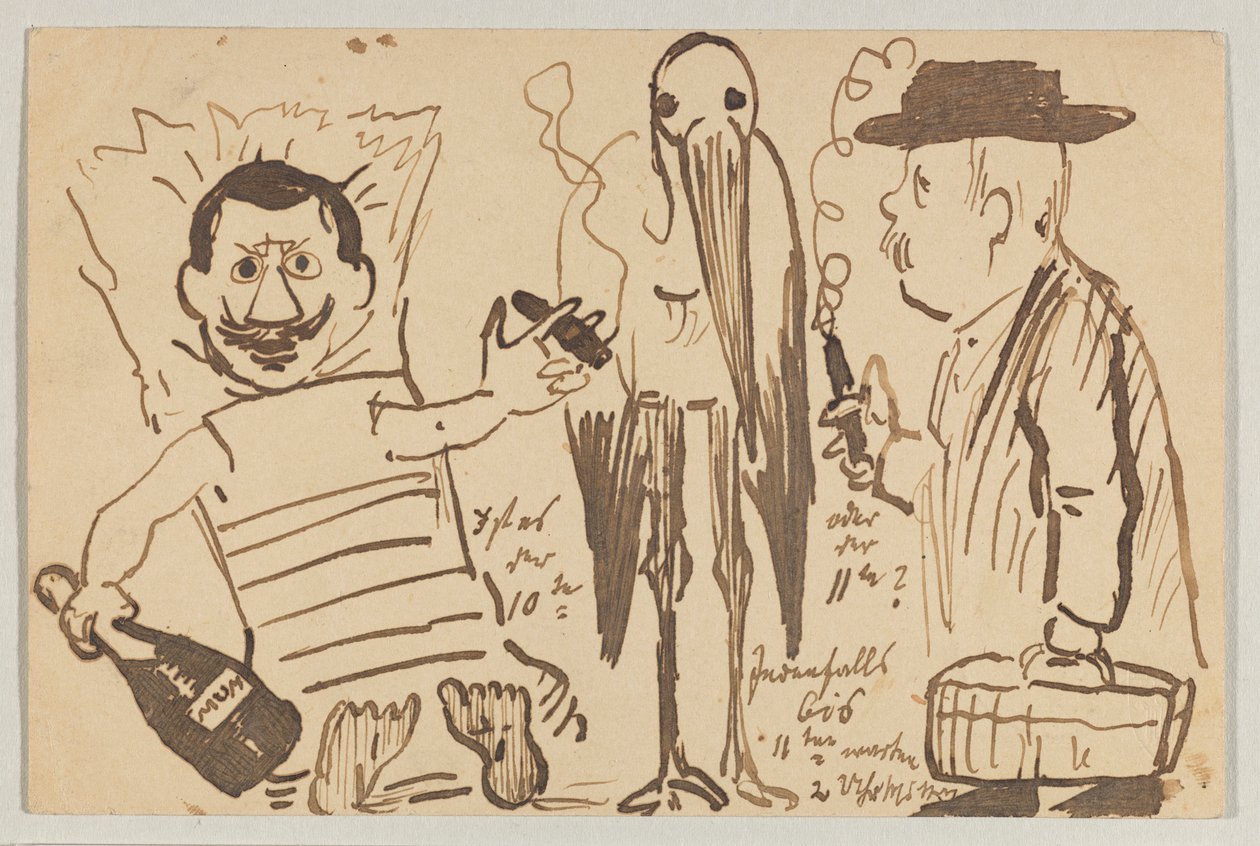 Lovis Corinth do Carla Strathmanna: pocztówka, data stempla pocztowego 3 września 1902 r. autorstwa Lovis Corinth