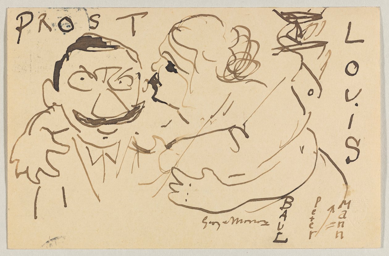 Lovis Corinth do Carla Strathmanna: pocztówka, 9 grudnia 1908 r. autorstwa Lovis Corinth