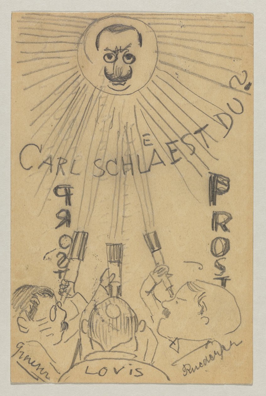 Lovis Corinth do Carla Strathmanna: pocztówka z 9 stycznia 1910 r. autorstwa Lovis Corinth