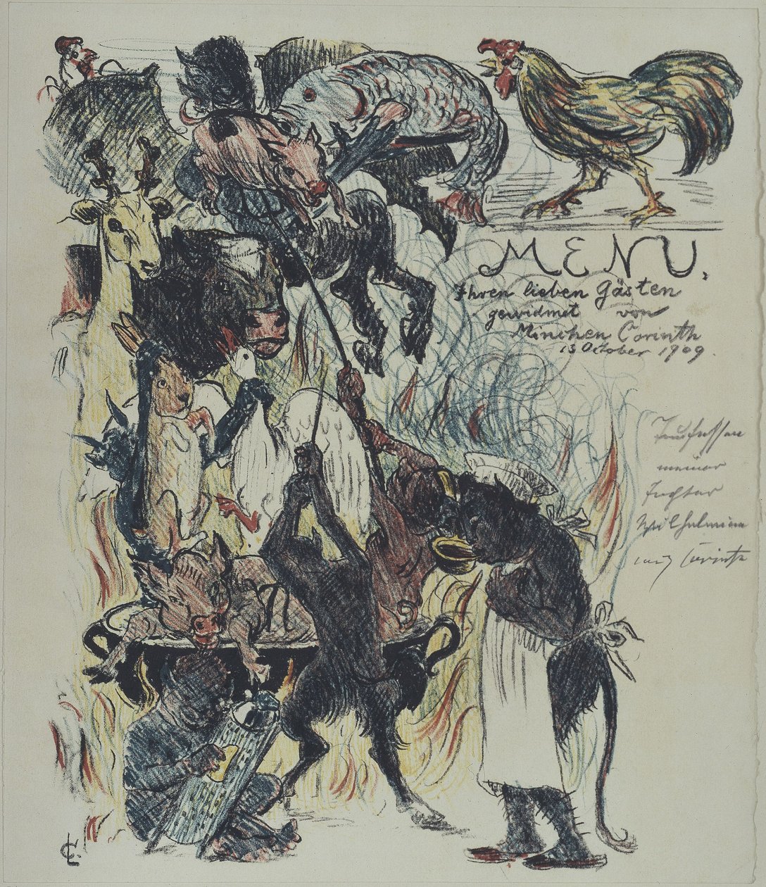 Menu autorstwa Lovis Corinth