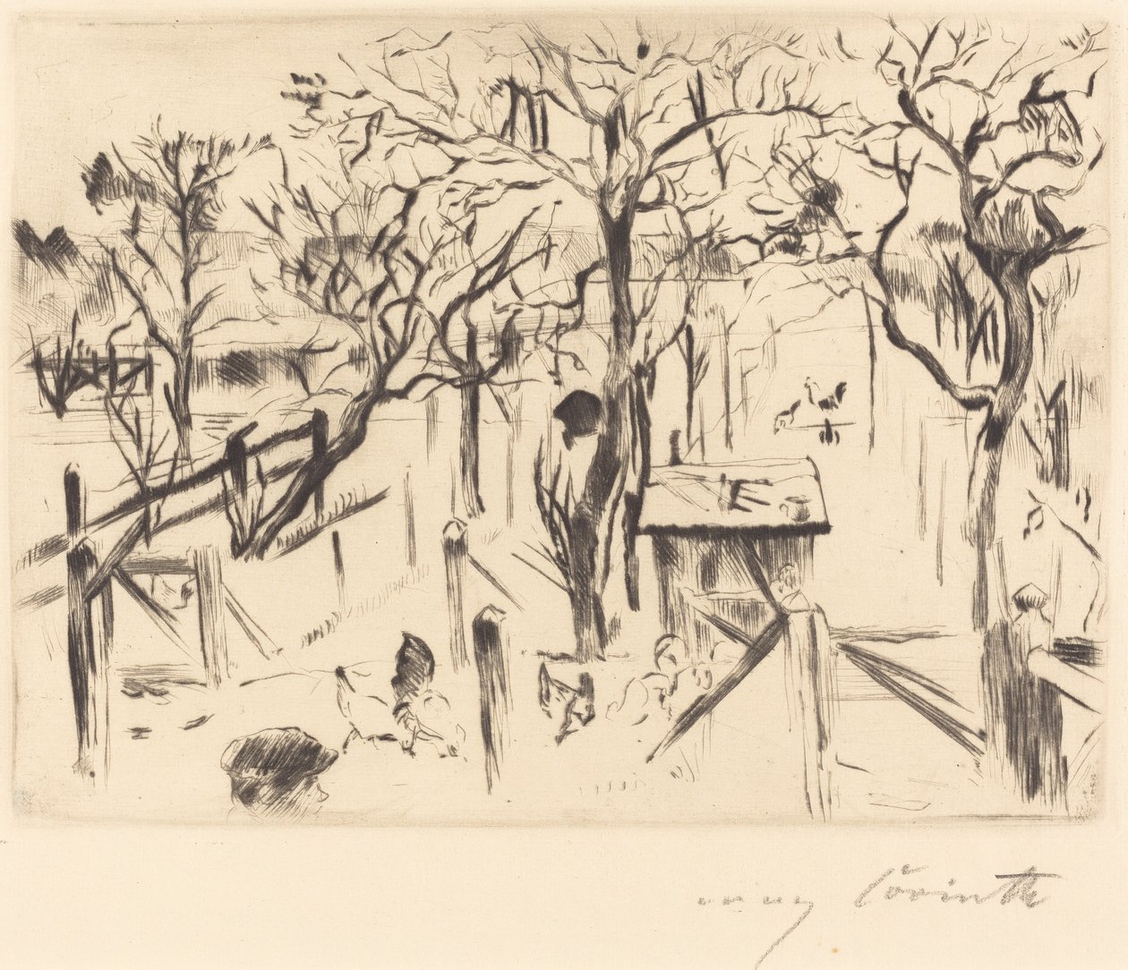 Owocowy ogród jesienią autorstwa Lovis Corinth