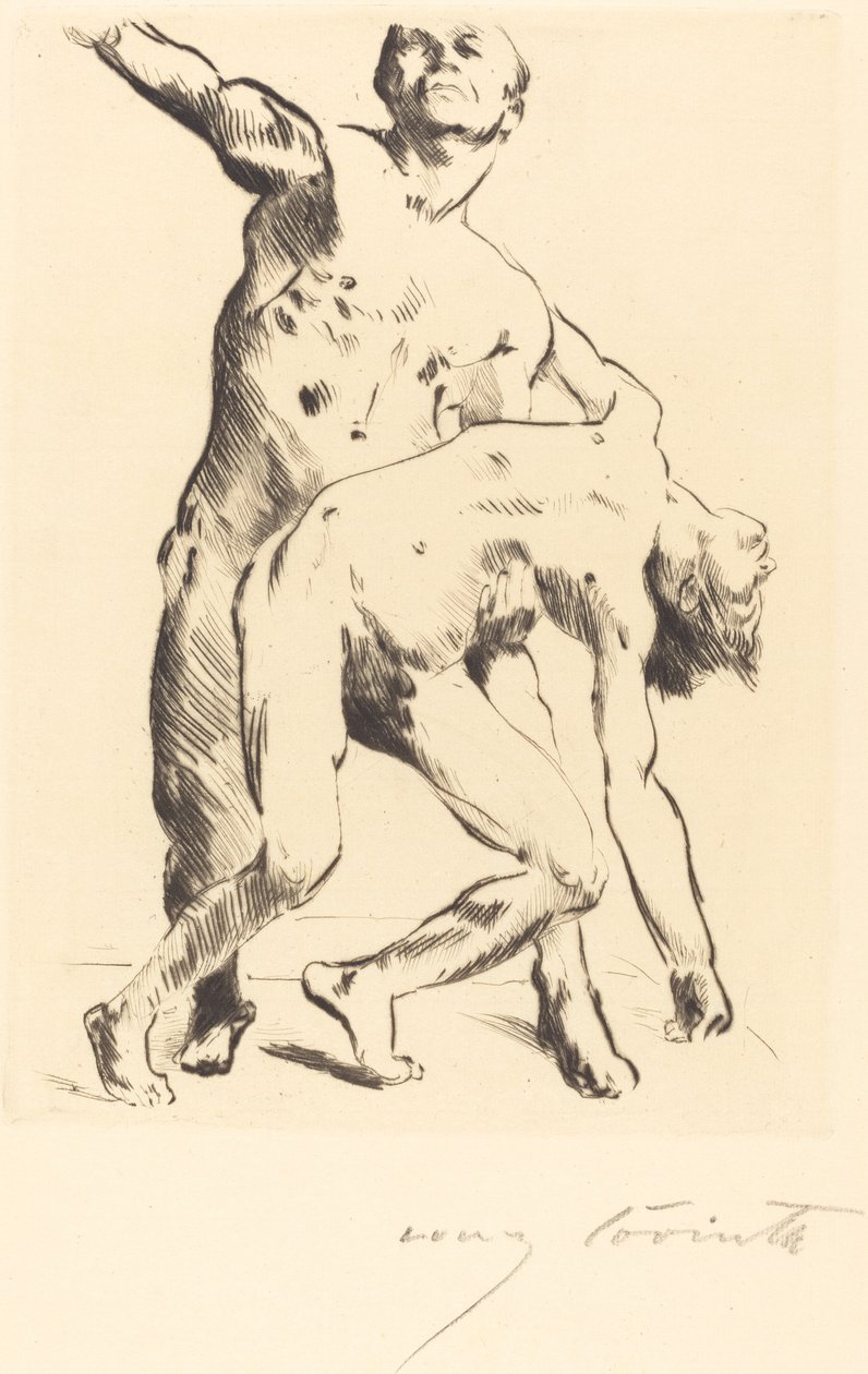 Odyseusz i zalotnik Odyseusz i zalotnik, 1914. autorstwa Lovis Corinth