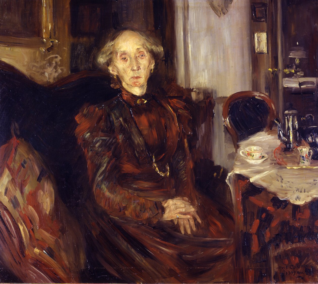 Portret matki Rosenhagen autorstwa Lovis Corinth