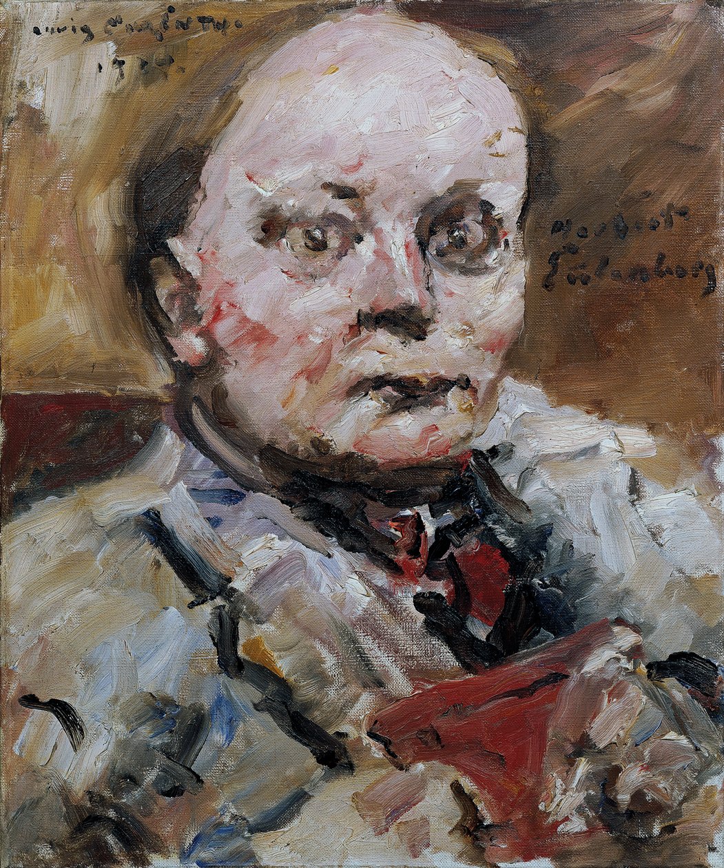 Portret poety Herberta Eulenberga, 1924. autorstwa Lovis Corinth