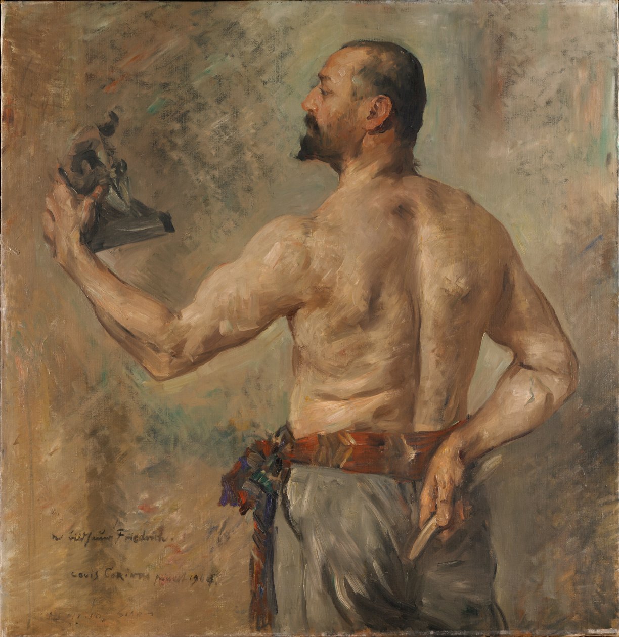 Portret rzeźbiarza Friedricha autorstwa Lovis Corinth