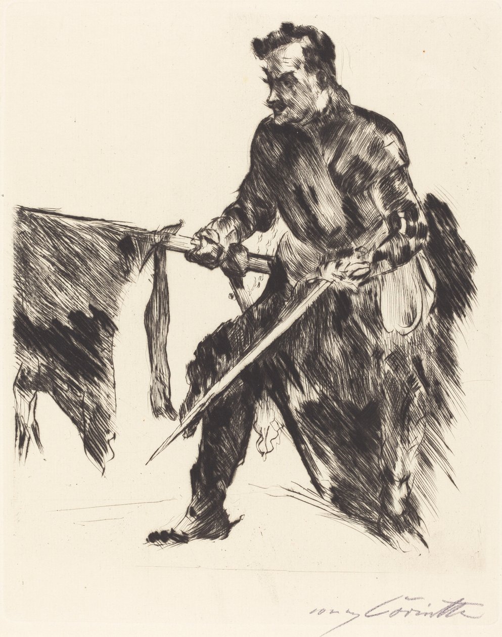 Rudolf Rittner jako Florian Geyer autorstwa Lovis Corinth