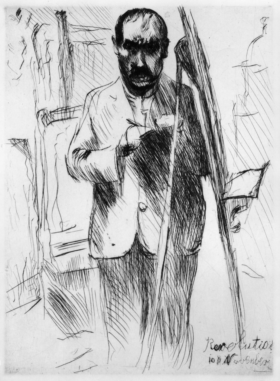Autoportret przy sztaludze autorstwa Lovis Corinth