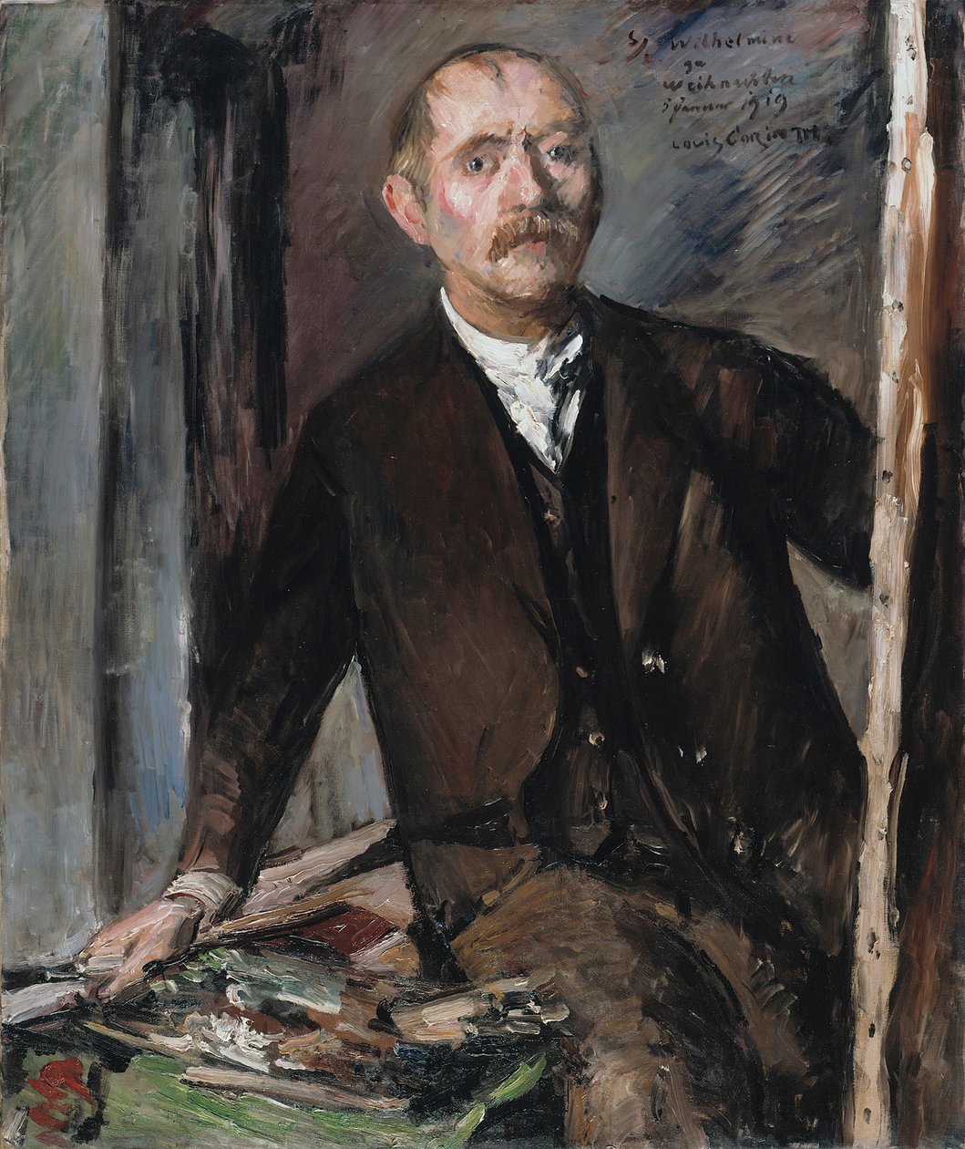 Autoportret przed sztalugą autorstwa Lovis Corinth