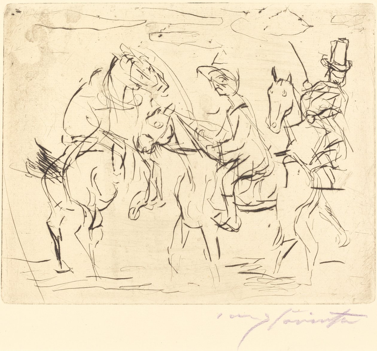 Niedzielni jeźdźcy autorstwa Lovis Corinth