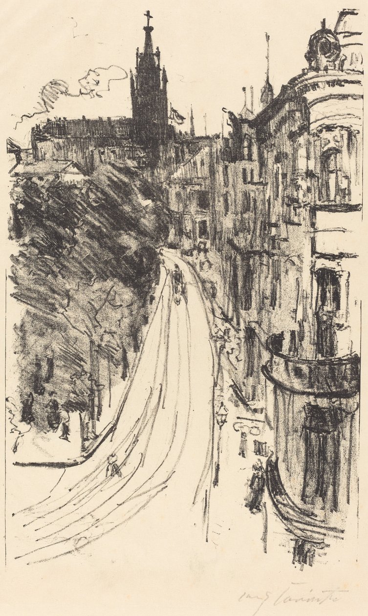 Strasse przy ulicy Królewca w Królewcu, 1918. autorstwa Lovis Corinth