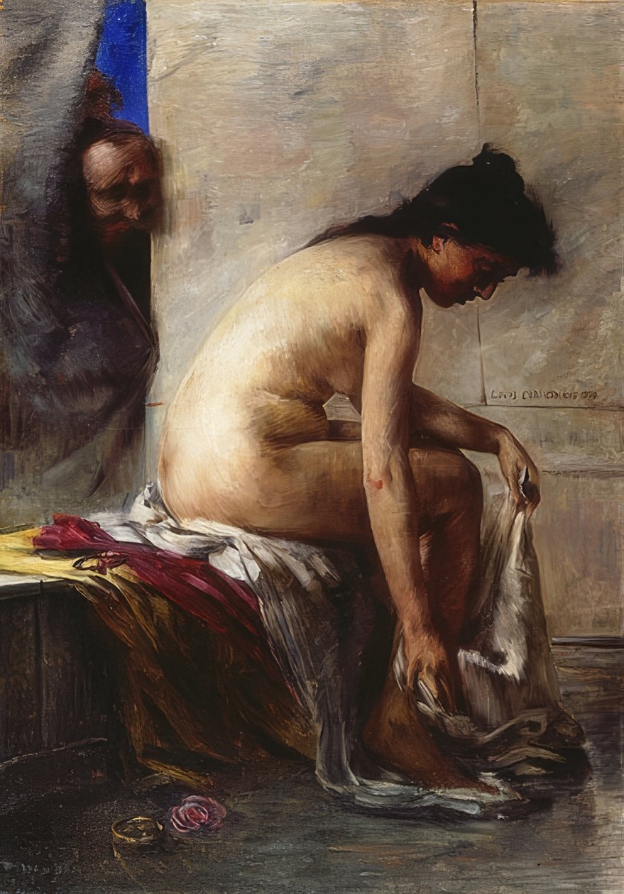 Zuzanna w wannie. 1890 autorstwa Lovis Corinth