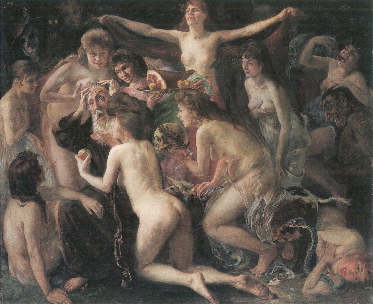 Kuszenie świętego Antoniego autorstwa Lovis Corinth