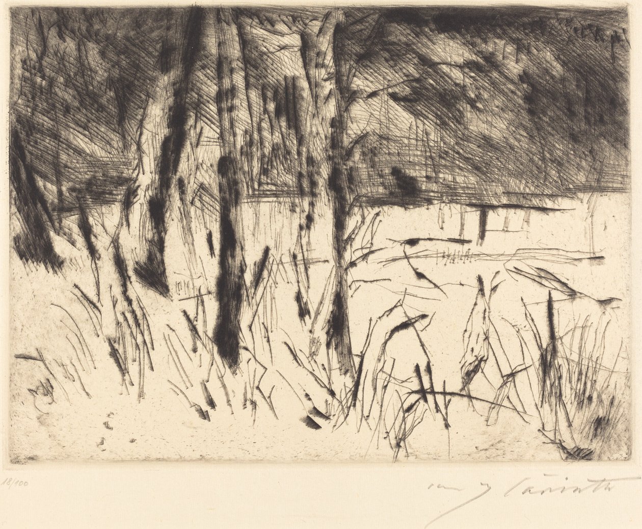 ogród zoologiczny autorstwa Lovis Corinth