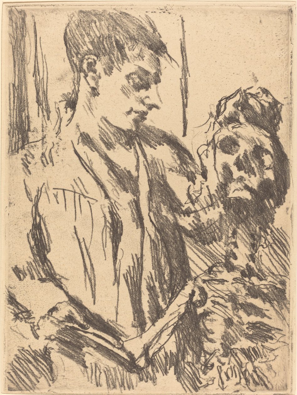 Tod und Jüngling Śmierć i młody człowiek, 1921, wydanie 1922. autorstwa Lovis Corinth