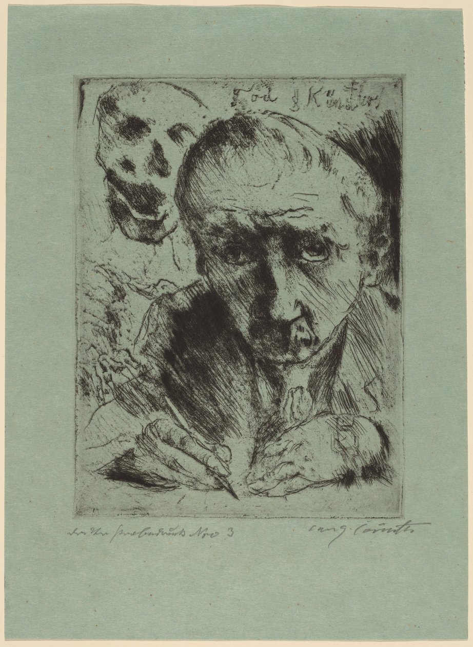 Śmierć i Artysta autorstwa Lovis Corinth