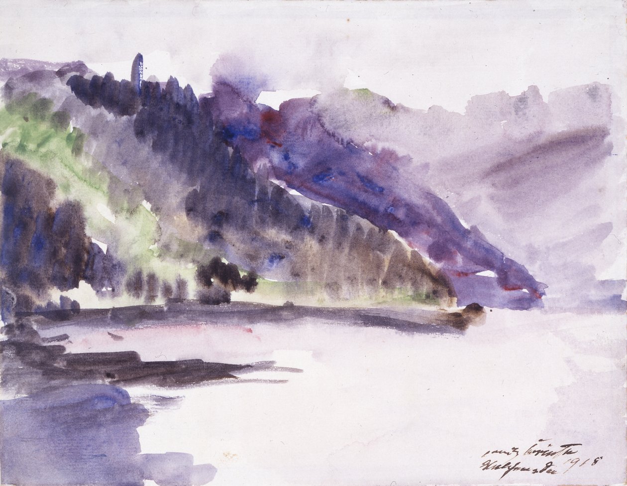 Jezioro Walchen autorstwa Lovis Corinth
