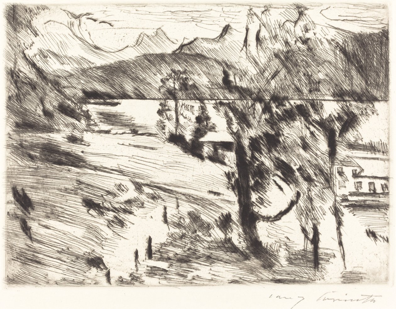 Walchensee landschaft Krajobraz Walchensee, 1919. autorstwa Lovis Corinth