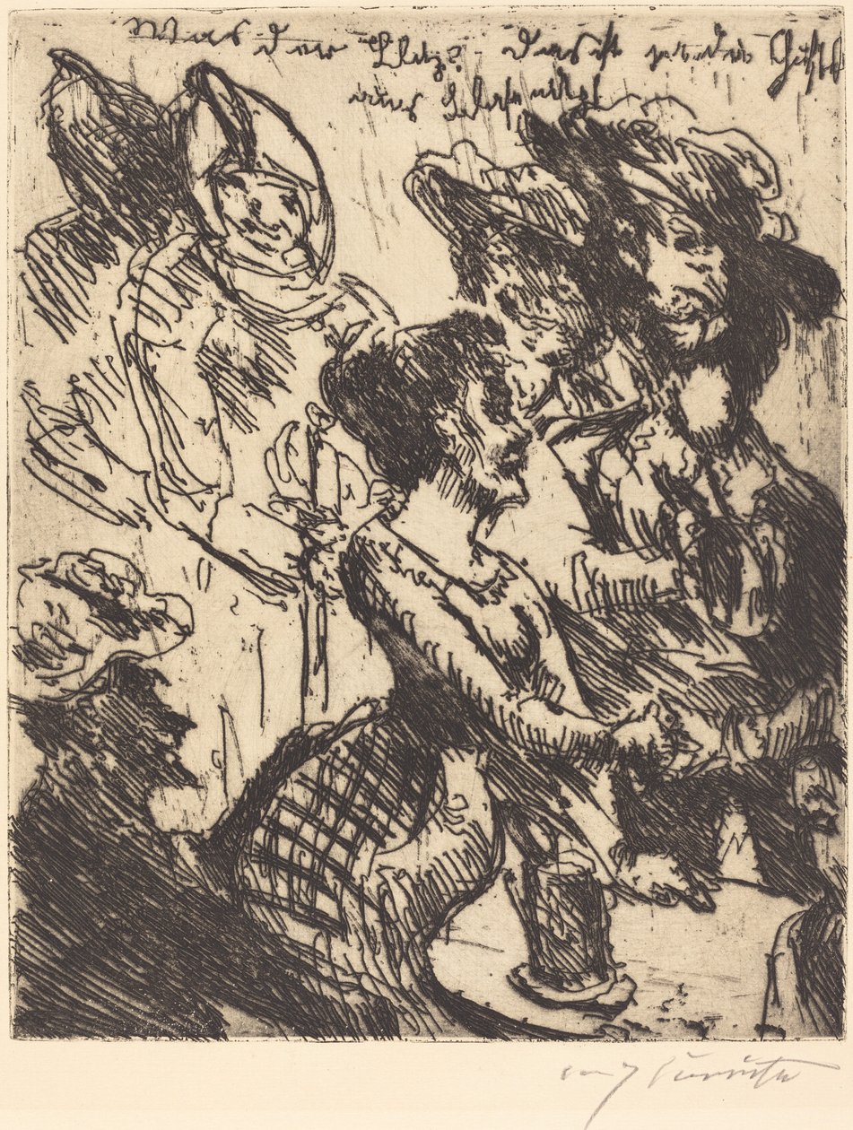 „Co za blitz! Das ist ja gustel von blasewitz” („Co to jest! To Gustel von Blasewitz”) autorstwa Lovis Corinth