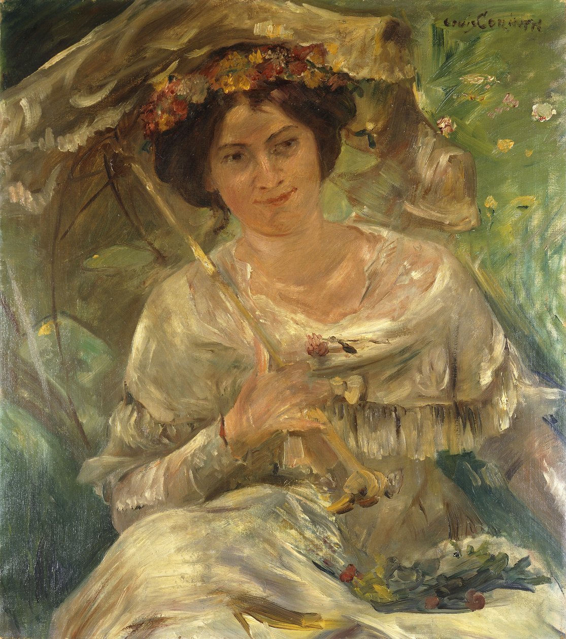 Kobieta w słońcu; Dama w słońcu, 1910 autorstwa Lovis Corinth