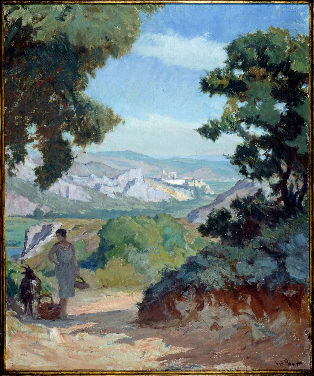 Rodański obraz pejzażowy Josepha Loysa Prata (1879-1934), XX wiek. autorstwa Loys Prat