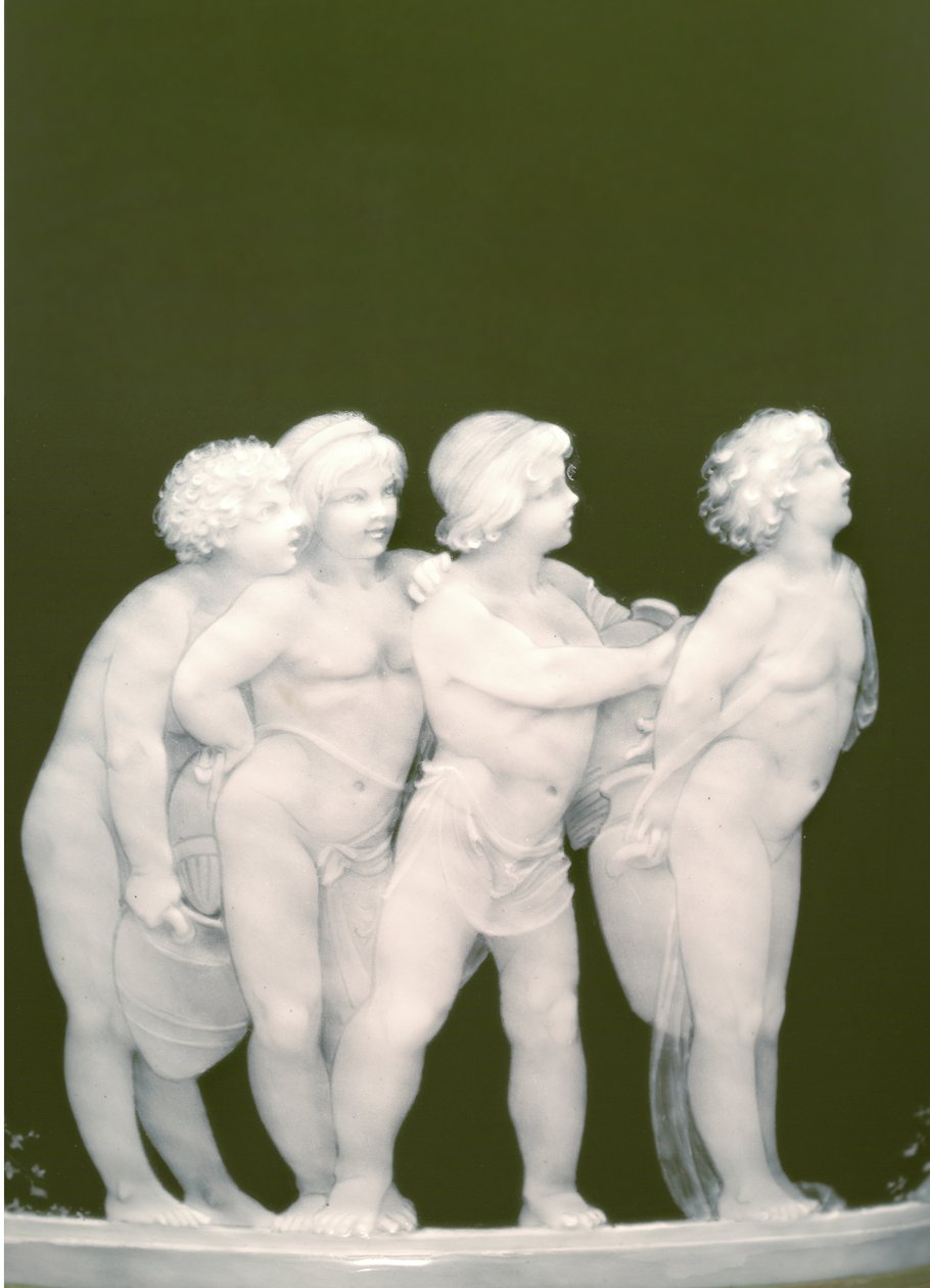 Fragment pary wazonów „Les alteres y les frileux” autorstwa Ltd Mintons