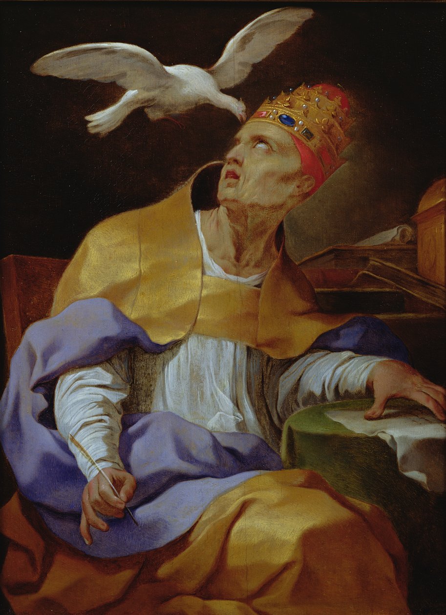 Św. Grzegorz Wielki (ok. 540-604) autorstwa Lubin Baugin