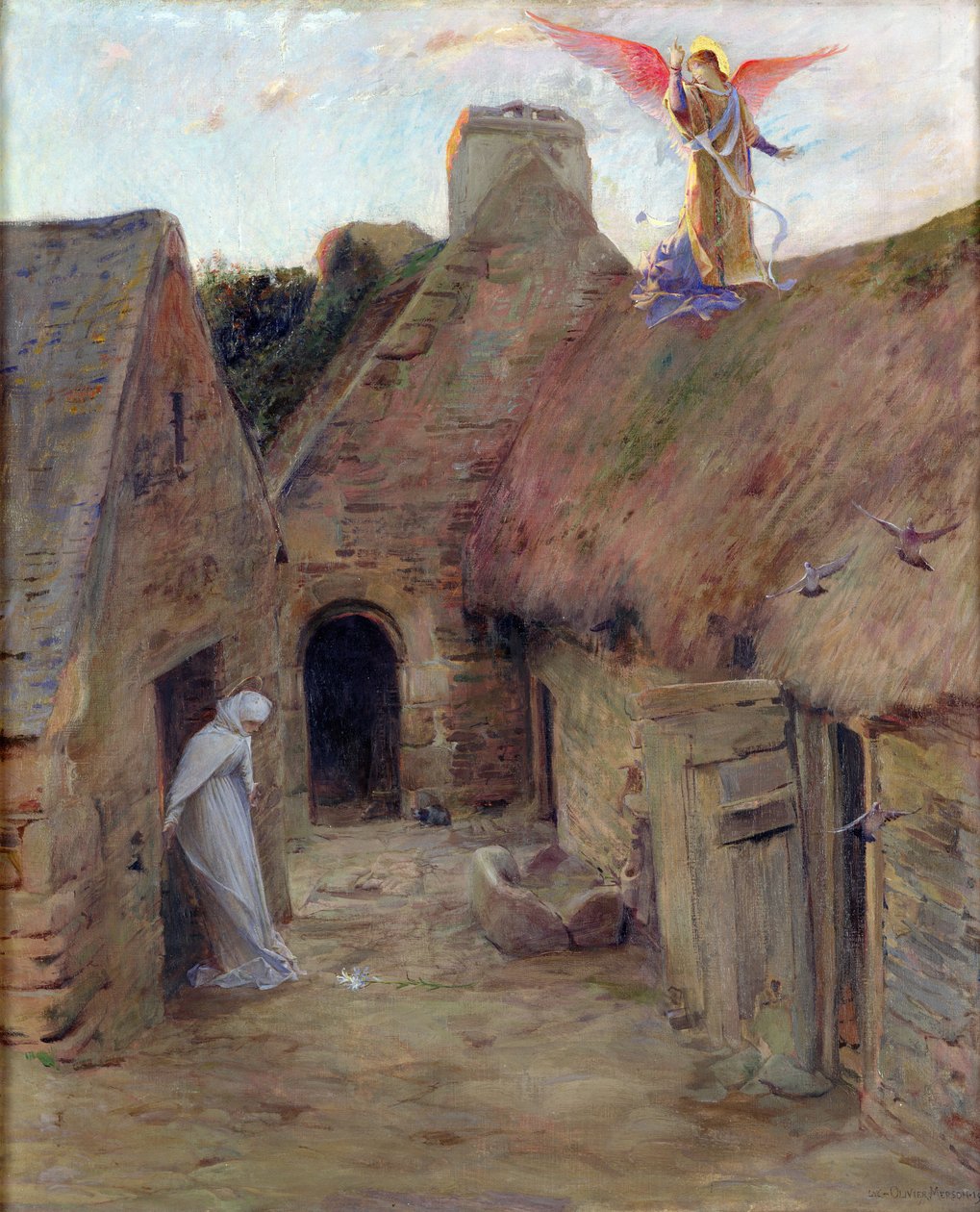 Zwiastowanie, 1908 autorstwa Luc Oliver Merson