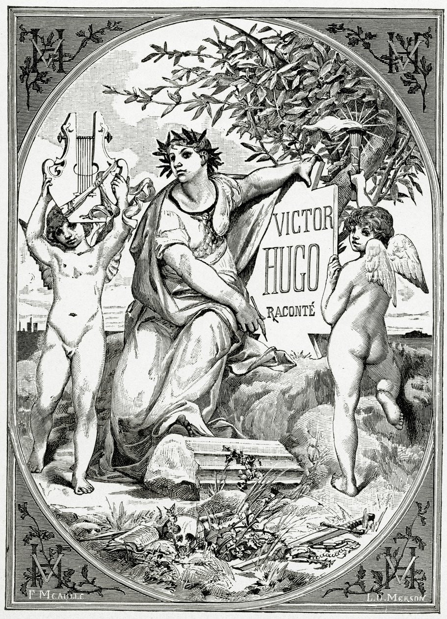 Victor Hugo opowiadany przez świadka swojego życia, XIX w. (rycina bw) autorstwa Luc Oliver Merson